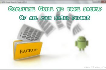 how to take backup of stock rom mtk phone