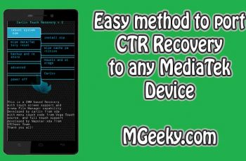 Make CTR Recovery for any MTK Phone